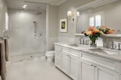 Gray-and-White-Luxurious-Bathroom-with-Double-Sinks-in-Greenland-Hills-Dallas-1080x675